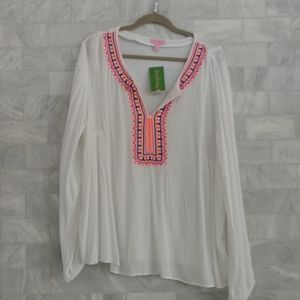 Lilly Pulitzer Dahle  tunic in resort white